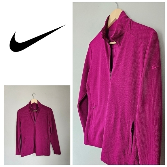 Nike Dri-FIT Quarter-Zip Training Pullover – Magenta Pink – Size M - Picture 1 of 7